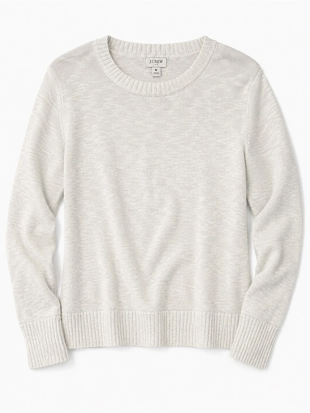 J. Crew Soft Cream Crewneck Sweater